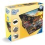 Suport portabil pentru puzzle cu design elegant negru pentru puzzle orizontal de 50 x 70 cm